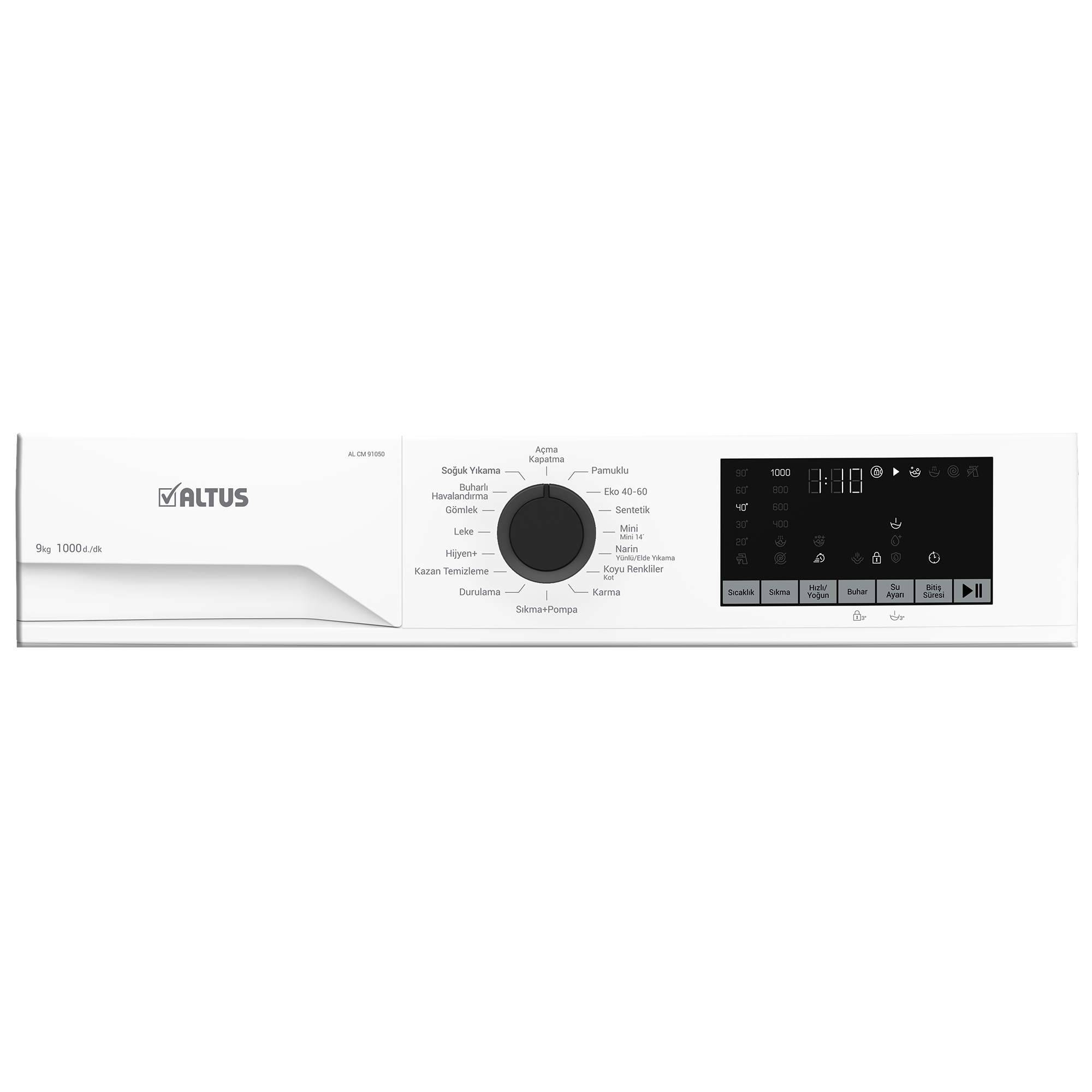 Altus AL CM 91050 1000 Devir 9 kg Çamaşır Makinesi