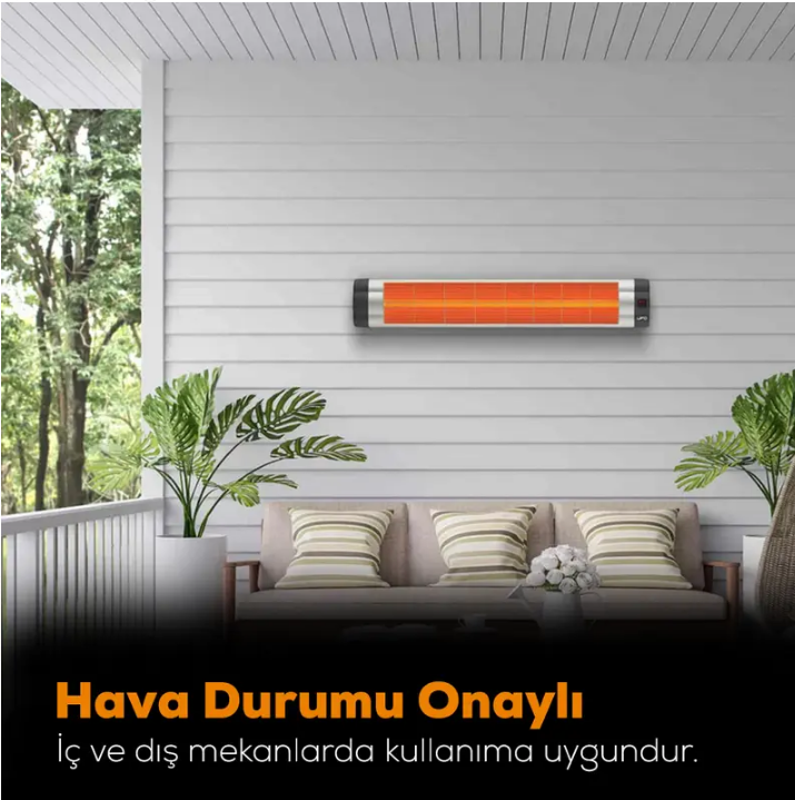 UFO Star 2300 W Duvar Tipi Isıtıcı - Uzaktan Kumandalı