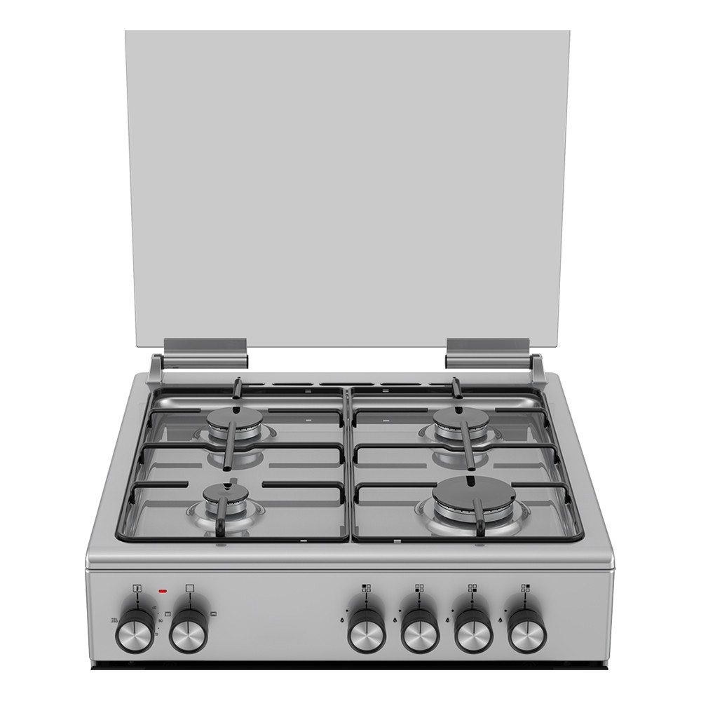 Tecna TF 604G 4 Gözü Gazlı Elektro Turbo Solo Fırın Inox Gri