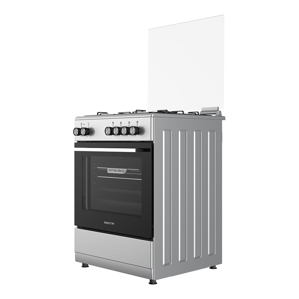 Tecna TF 604G 4 Gözü Gazlı Elektro Turbo Solo Fırın Inox Gri