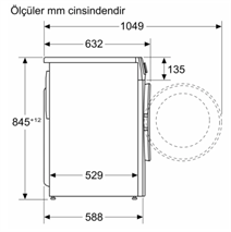 Profilo CGA142X0TR 9 KG A Sınıfı 1200 Devir Çamaşır Makinesi