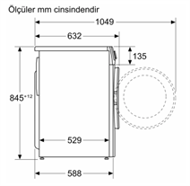 Profilo CGA142Z0TR 9 kg 1200 Devir Çamaşır Makinesi