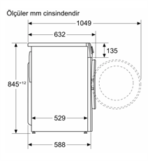 Profilo CGA242Z0TR 1200 Devir 9 kg Çamaşır Makinesi