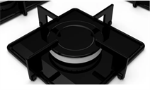 Profilo OO37P2O12D 4G Kare Izgara Beyaz Cam Ank.Ocak