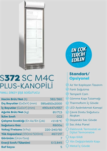 Şenocak D 372 Scm4C (Cl 380 Sdc P)Kilitli Dikey Şişe Soğutucu