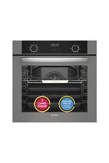 Simfer 8217 10 Fonksiyon Airfry Gri Cam Ankastre Fırın Dijital