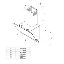 Simfer 8704 60CM Premium Dokunmatik Beyaz Cam Davlumbaz
