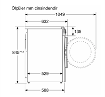 Profilo CGA244Z0TR 9 kg 1400 Devir Çamaşır Makinesi