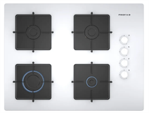 Profilo OO37P2O12D 4G Kare Izgara Beyaz Cam Ank.Ocak