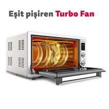 Simfer 4558 Beyaz 45 LT Turbo Fan Mini / Midi Fırın