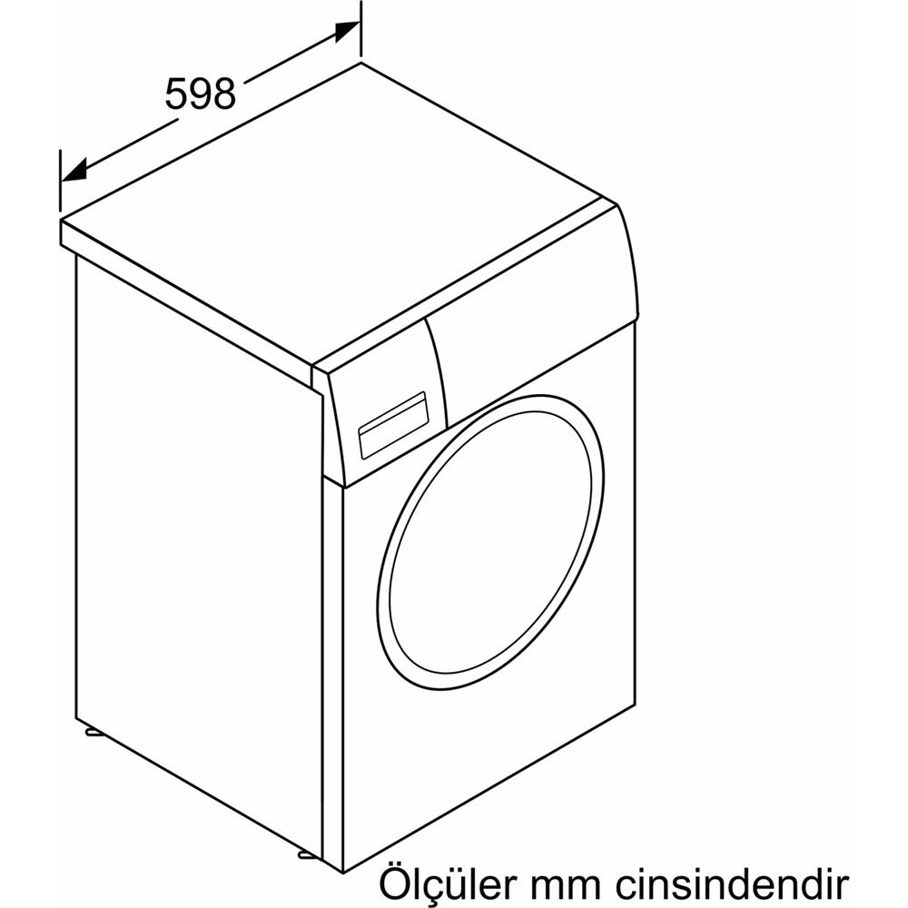Profilo CMJ10181TR C Enerji Sınıfı 8 Kg Yıkama 1000 Devir Çamaşır Makinesi