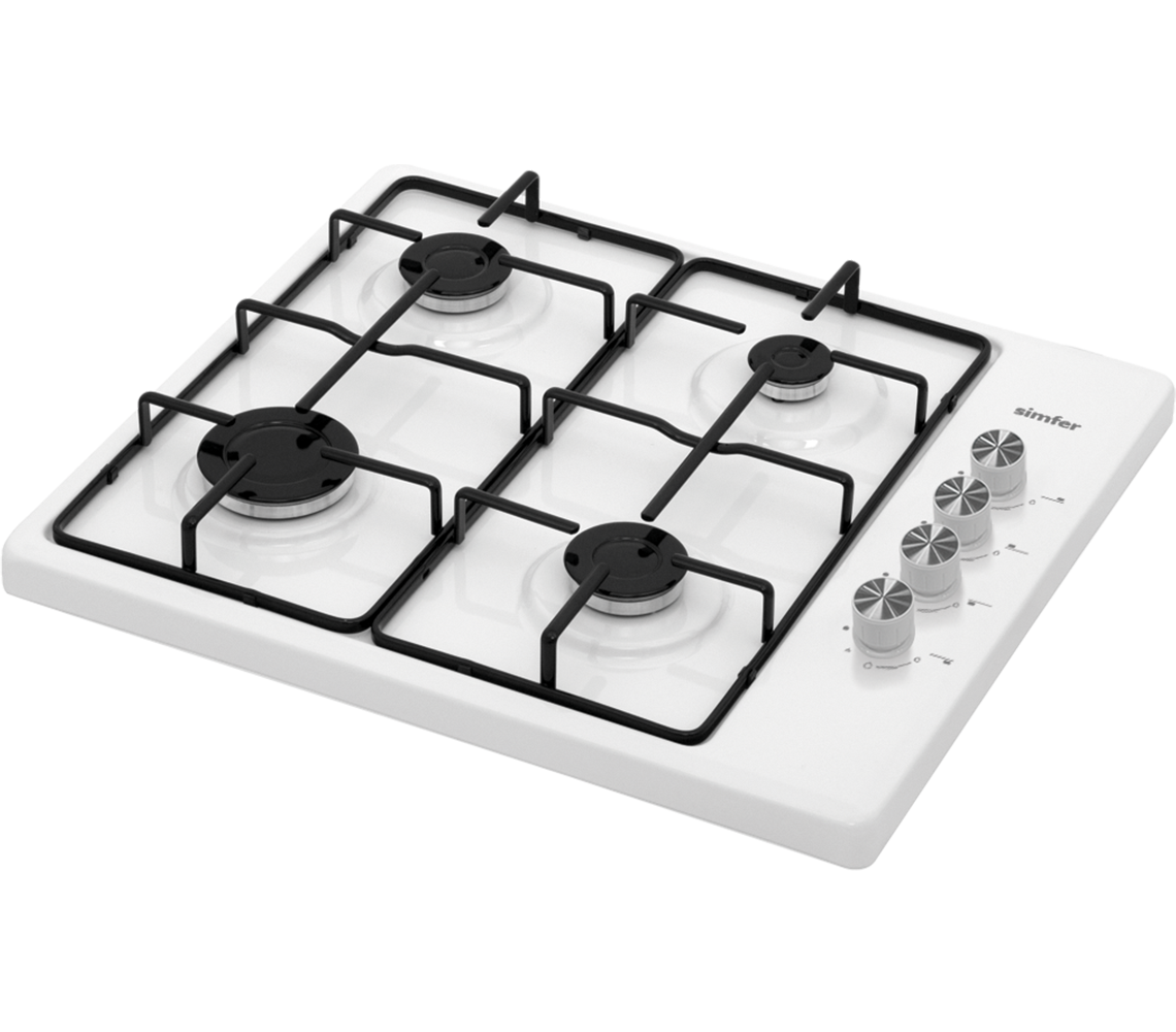 Simfer 3011-L Set Üstü Beyaz Emaye Ocak 4G LPG 
