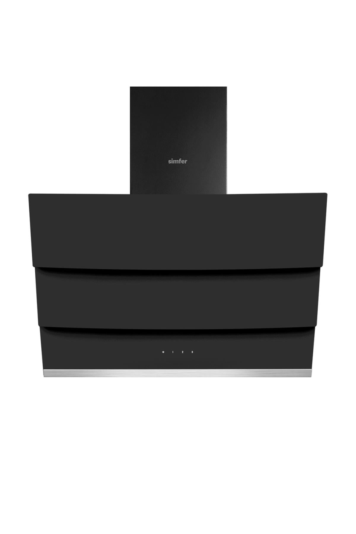 Simfer 8678 60CM Premium Dokunmatik Siyah Cam Davlumbaz Kumandalı - 2