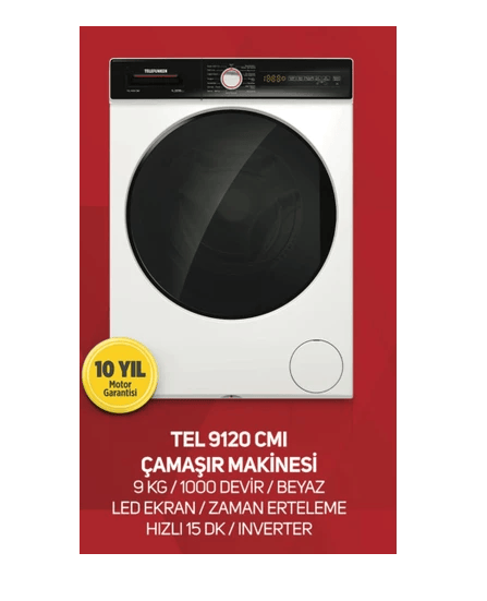 TELEFUNKEN 9120 - 9KG TELEFUNKEN ÇAMAŞIR MAKİNESİ