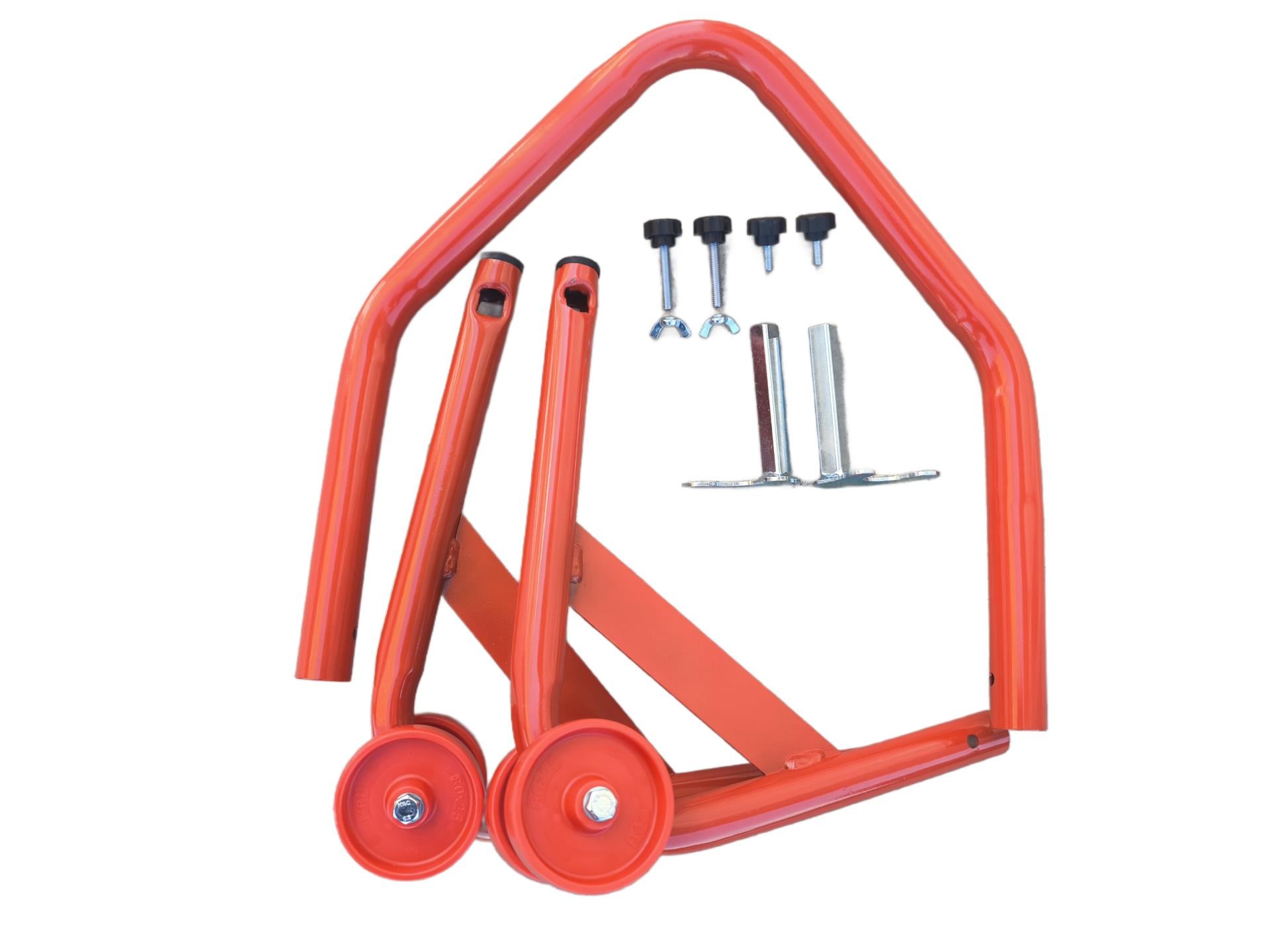 Motosiklet Kaldırma Sehpası (Paddock Stand) kırmızı V aparat 