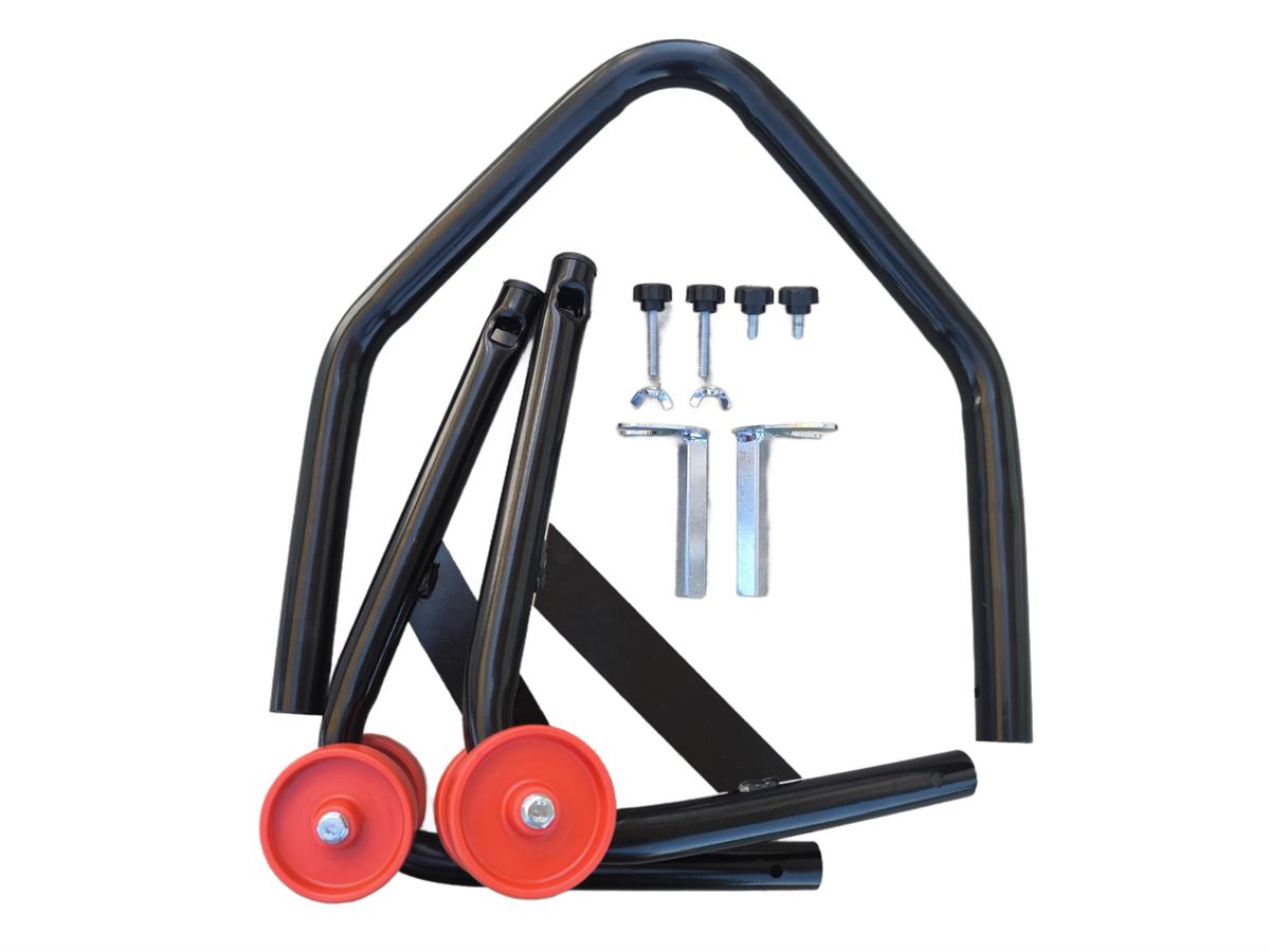 Motosiklet Kaldırma Sehpası (Paddock Stand) siyah V aparat 