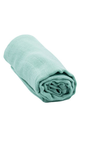 Myroka Tek Katlı Müslin Örtü Mint