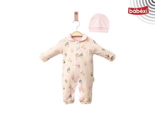 Myroka Baskılı Yakalı Tulum Pembe