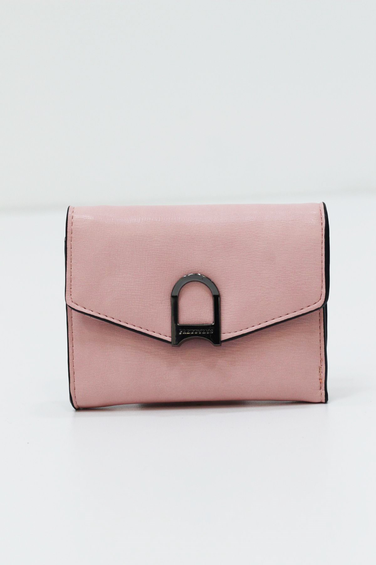 Tokalı Mini Cüzdan Pembe
