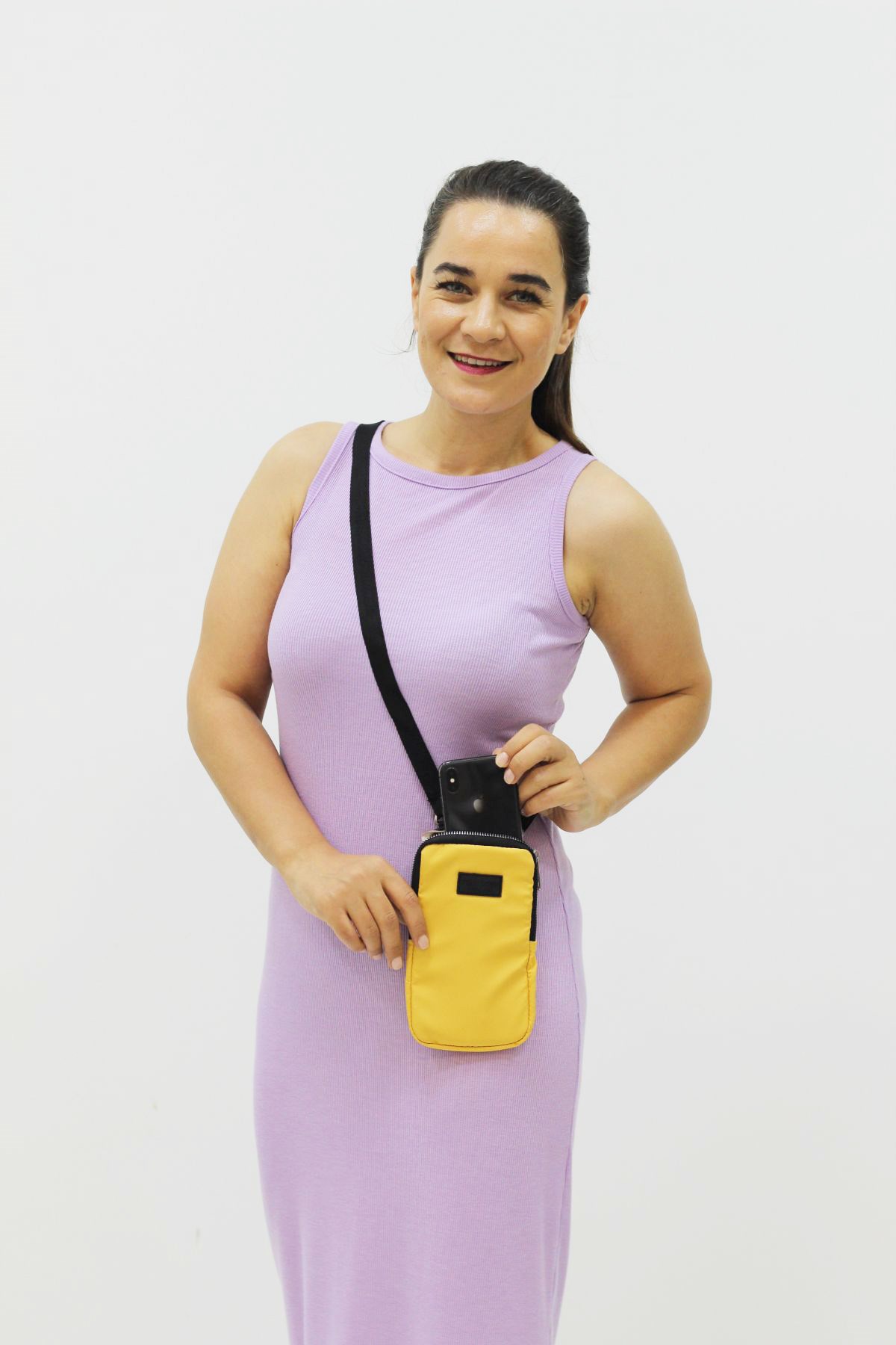 Toni Sarı Telefon Çantası