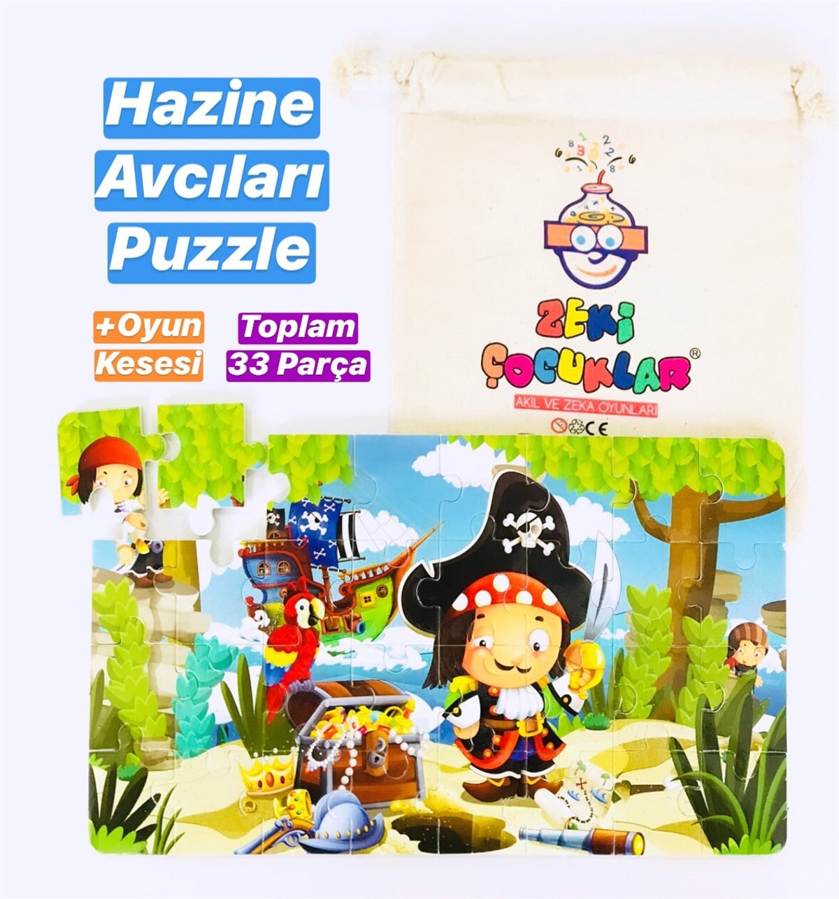 Hazine Avcıları Puzzle Oyun Kesesi