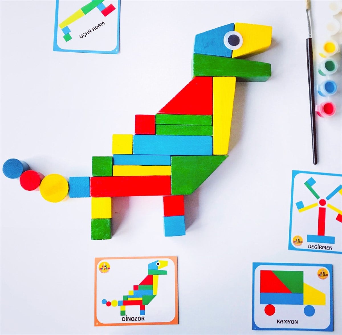 Zeki Ahşap Bloklar & Boyama