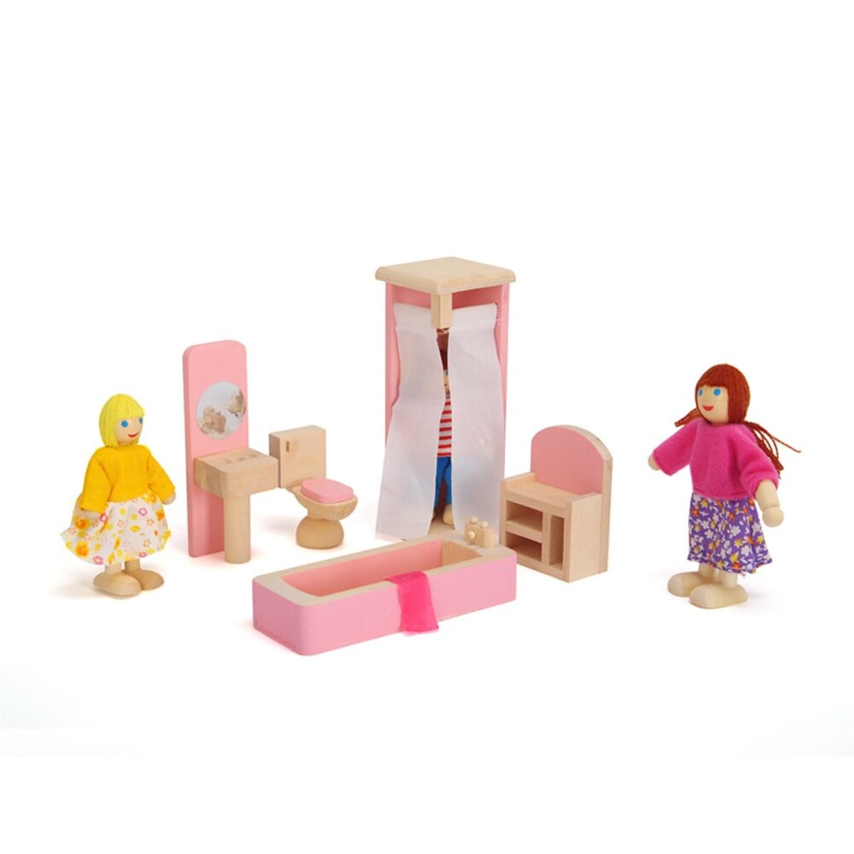 Ahşap Mobilyalı Banyo Seti