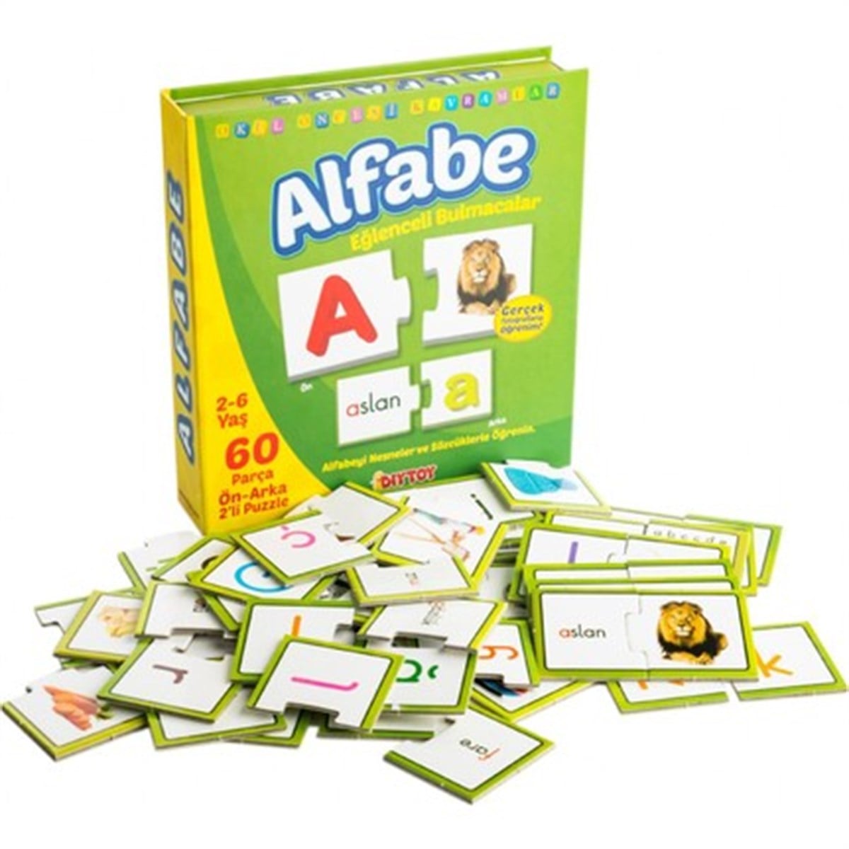 Alfabe 60 Parça Eğlenceli Bulmacalar 