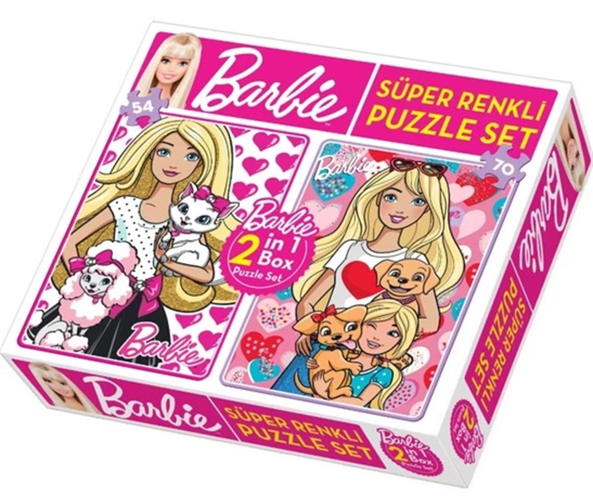 Barbie Puzzle Set 2in1 Box 54 ve 70 Parça