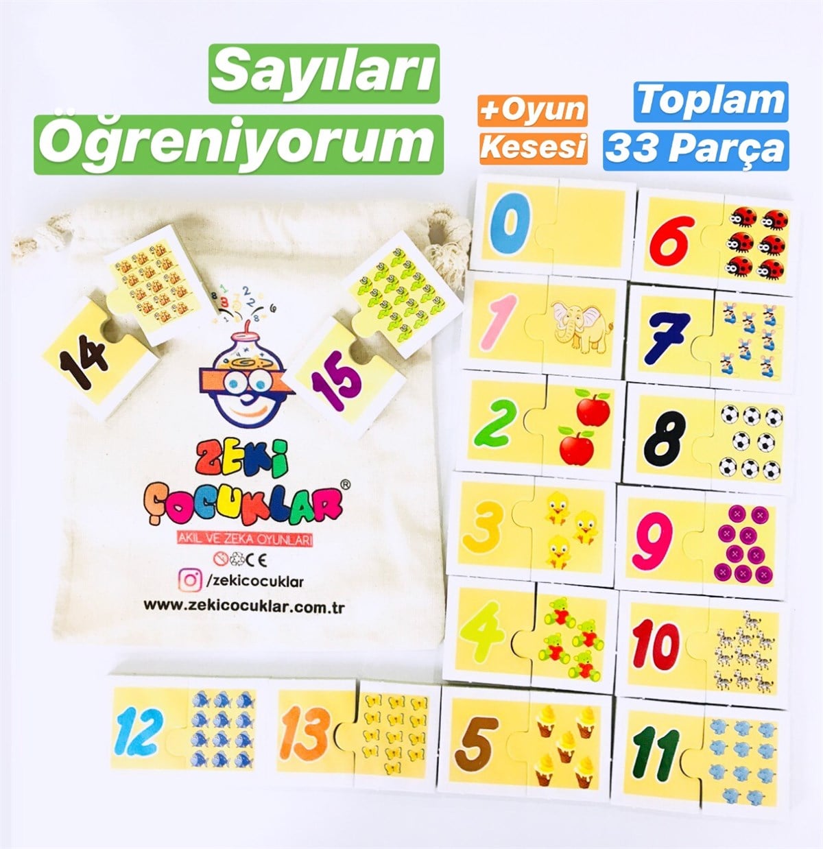 Sayıları Öğreniyorum Oyun Kesesi