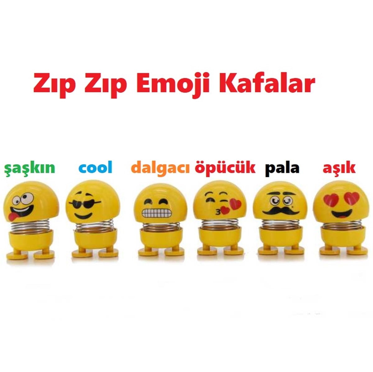 Zıp Zıp Emoji Kafalar - 1 adet