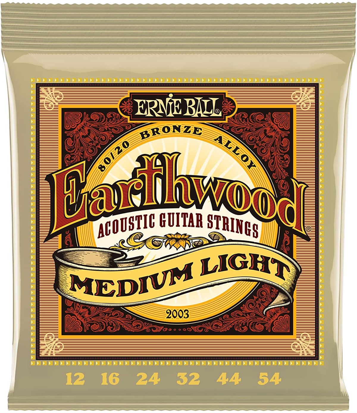 Ernie Ball 2003 012-054 Medium Light Akustik Gitar Teli