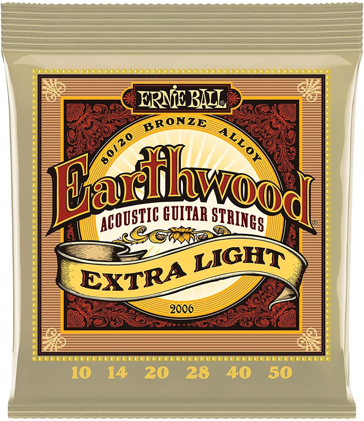 Ernie Ball 2006 010-050 Extra Light Akustik Gitar Teli