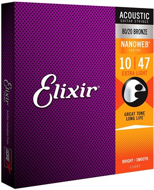 Elixir 010-047 80/20 Bronze Akustik Gitar Teli
