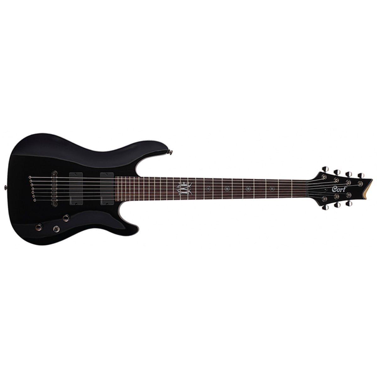 CORT EVLK57BBK BLACK 7 TELLİ ELEKTRO GİTAR