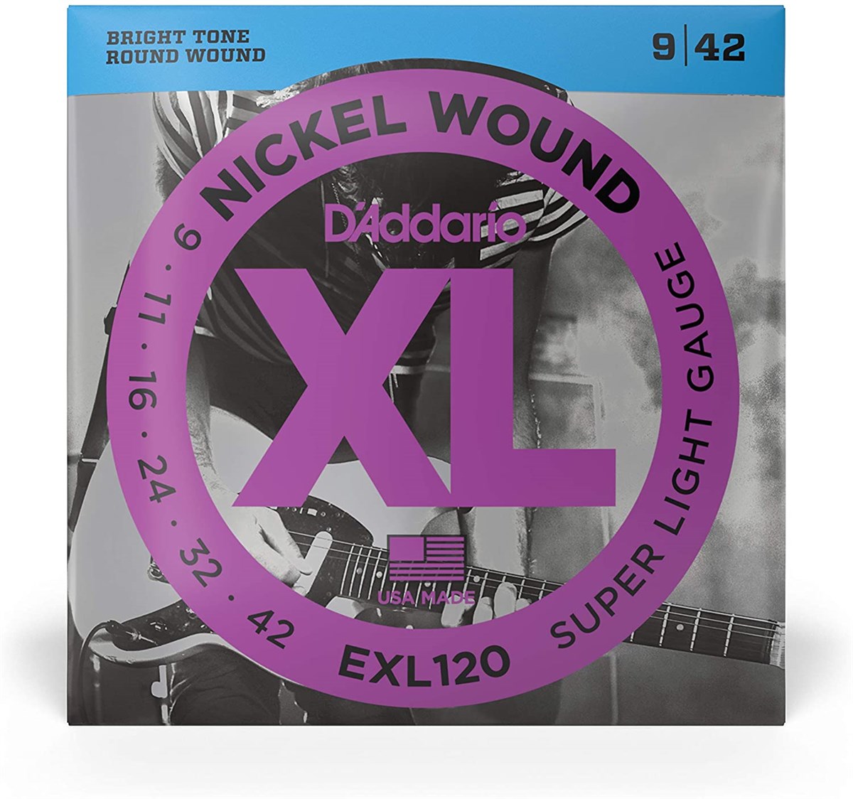 D'addario Exl120 09-42 Elektro Gitar Teli