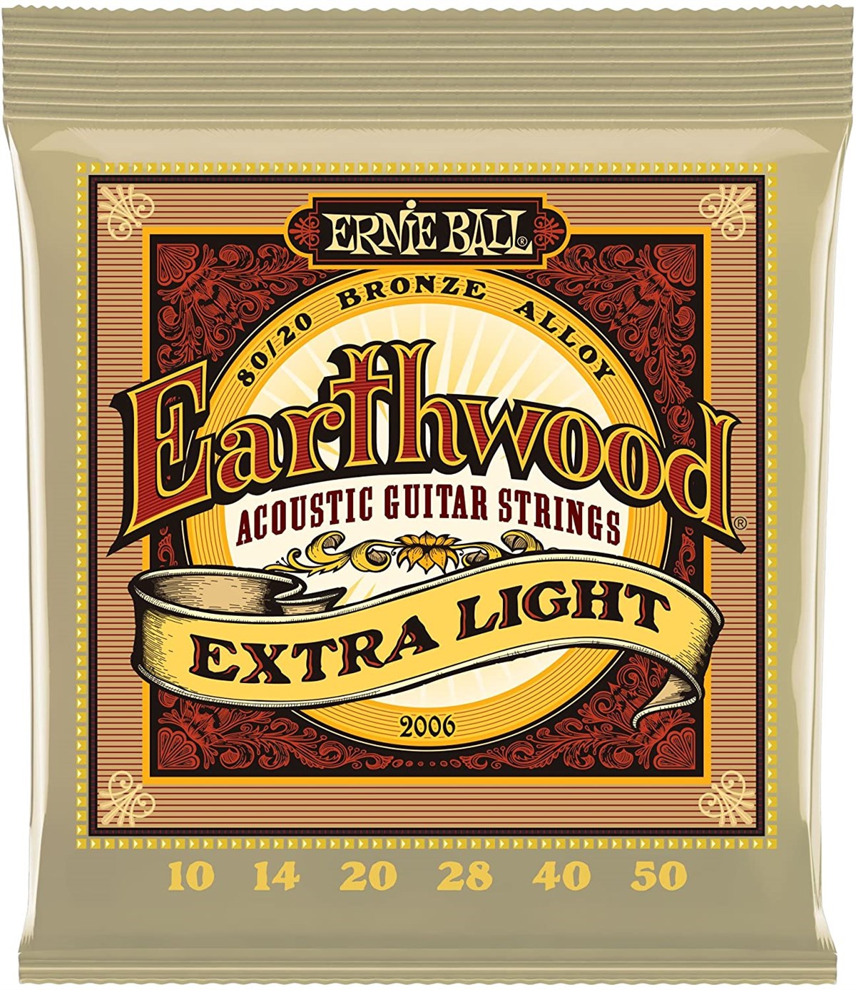 Ernie Ball 2006 010-050 Extra Light Akustik Gitar Teli