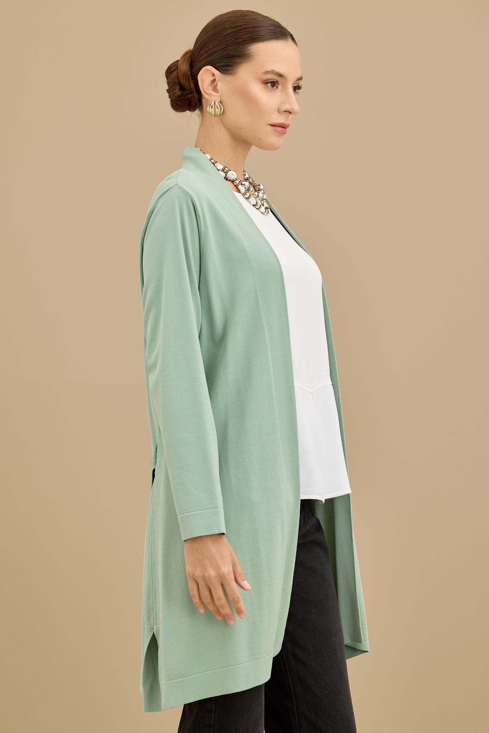 Kemerli Rayon Hırka MİNT