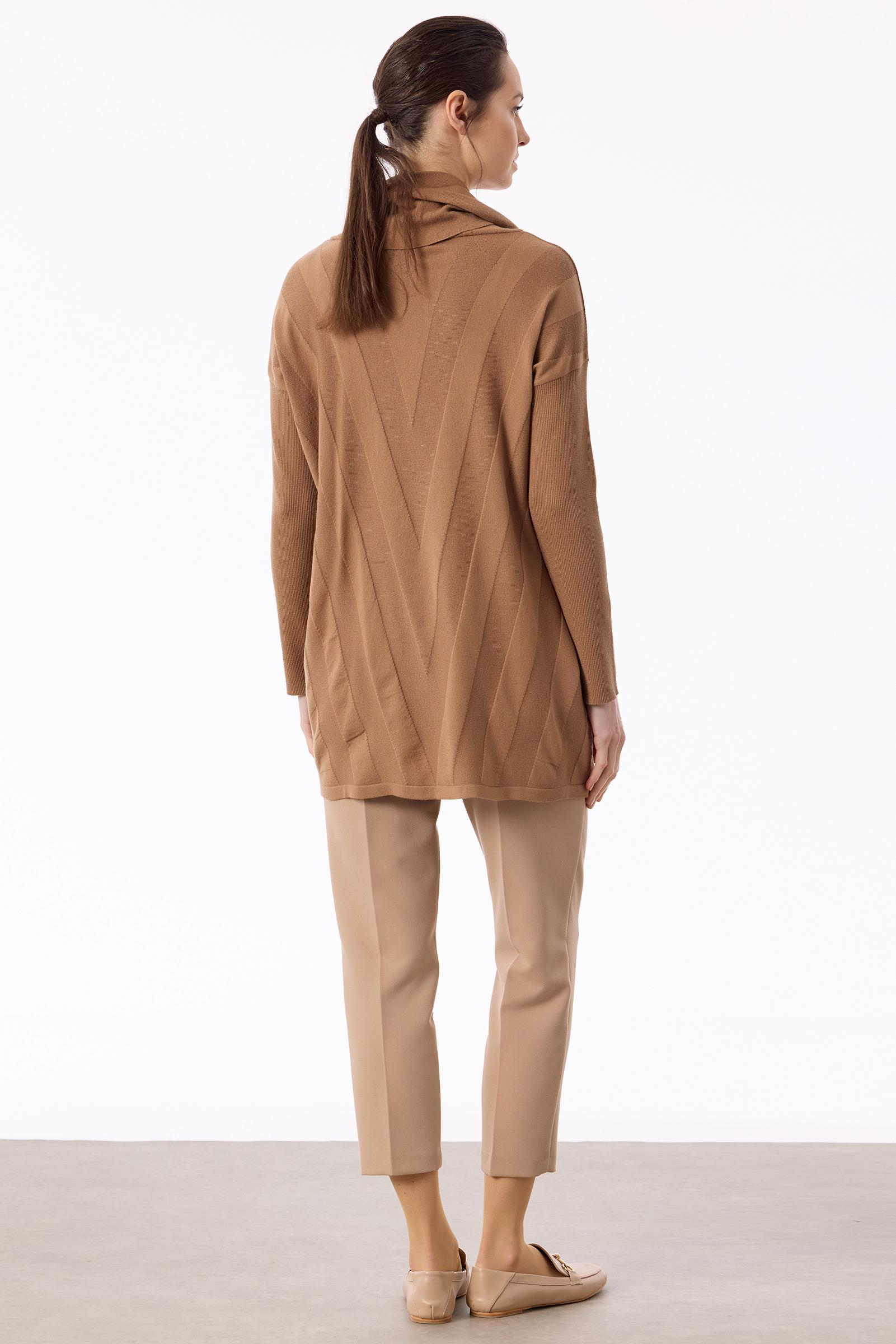 Degaje Yaka Triko Tunik CAMEL