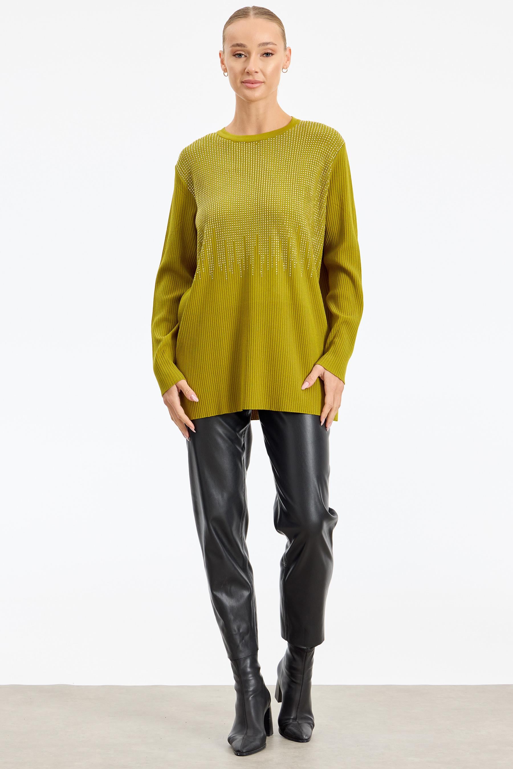 Önü Taş Baskı Rayon Tunik ASİT