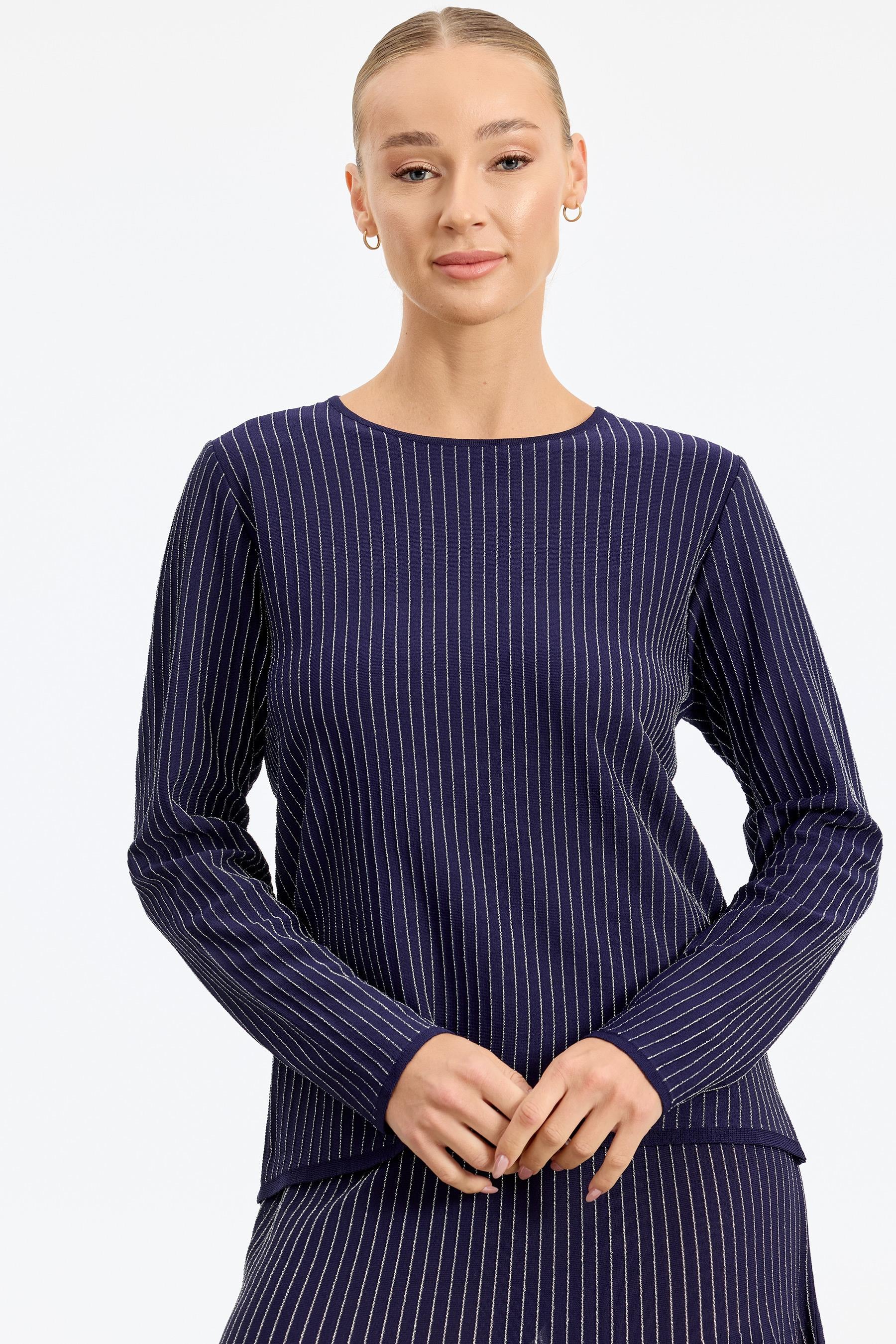 Simli Etekli Rayon Takım NAVY