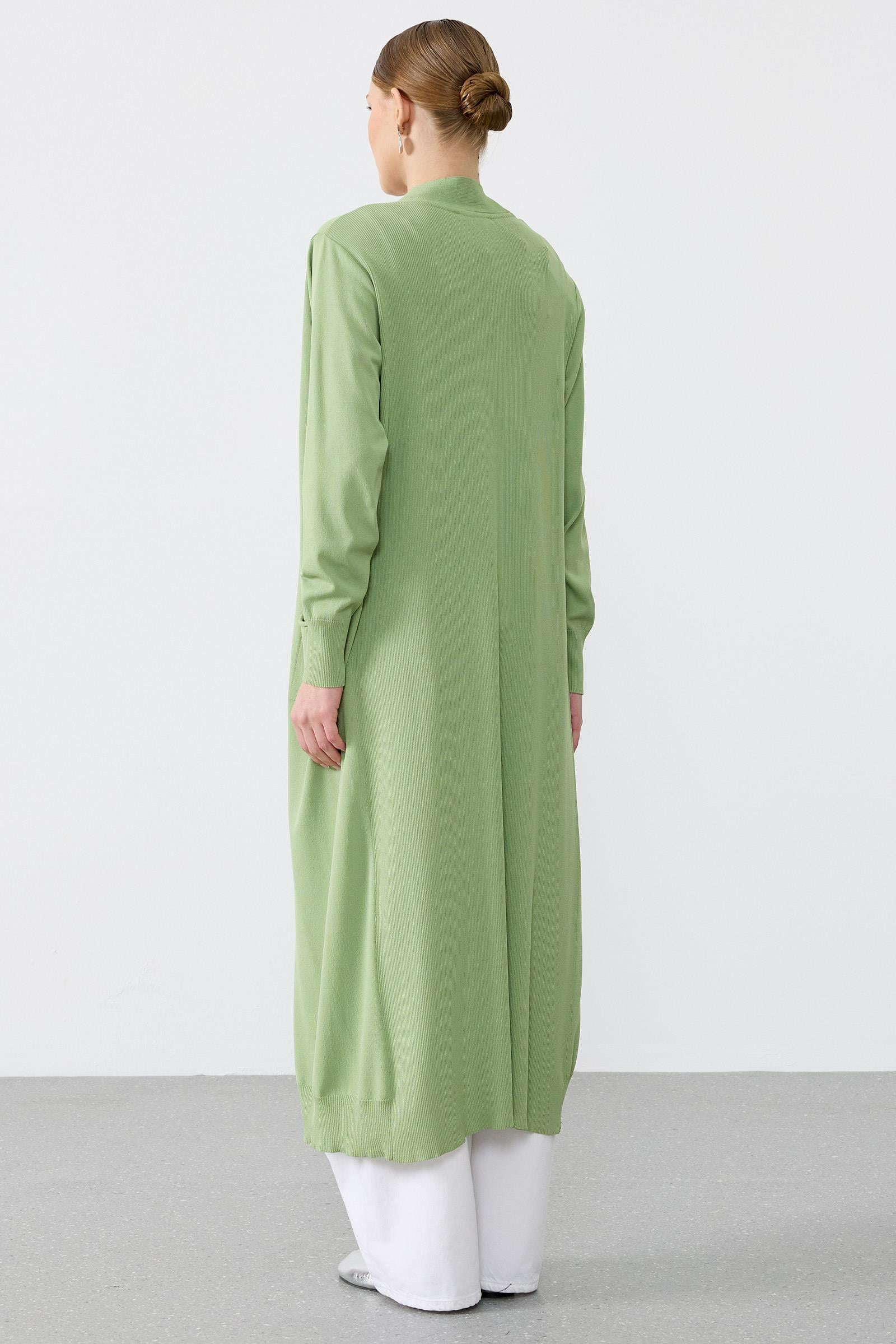 SOSİS CEPLİ BASIC RAYON HIRKA MİNT YEŞİLİ