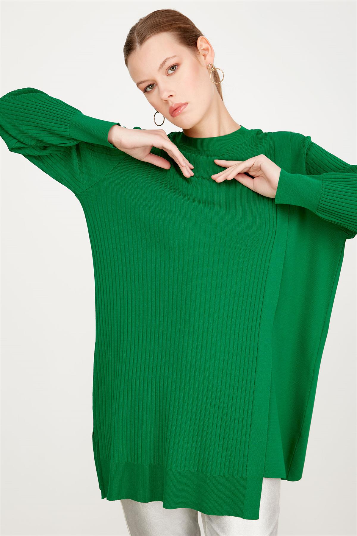 ASİMETRİK DETAYLI RAYON TUNİK BENETTON