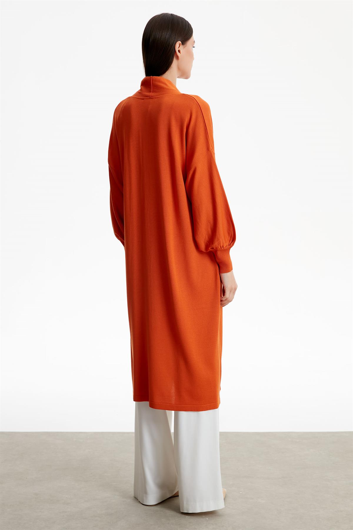 Balon Kol Hırka YANIK ORANJ