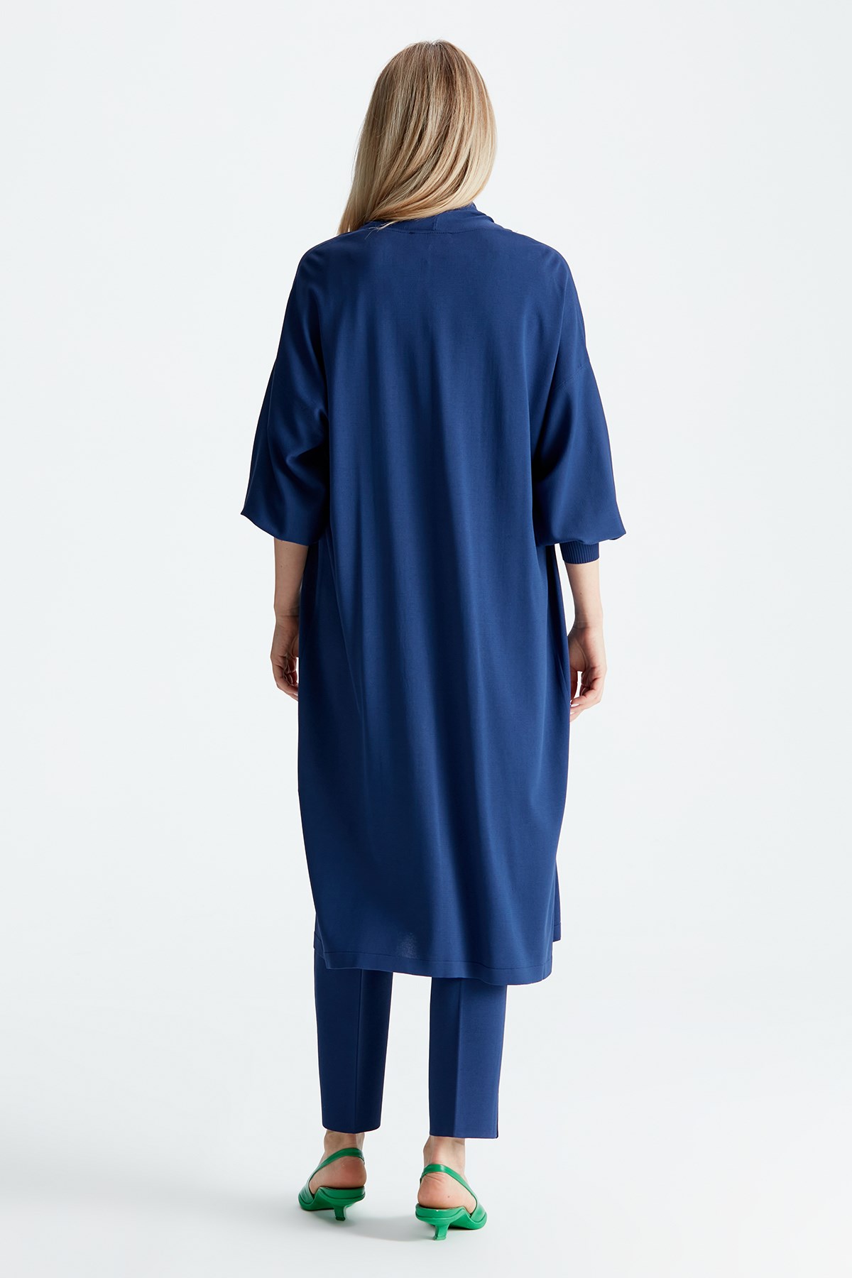 BALON KOLLU 3LÜ RAYON TAKIM İNDİGO