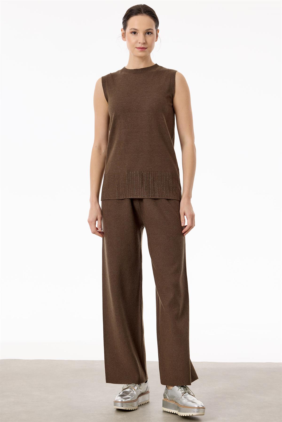 Basic 3lü Triko Takım KAHVE