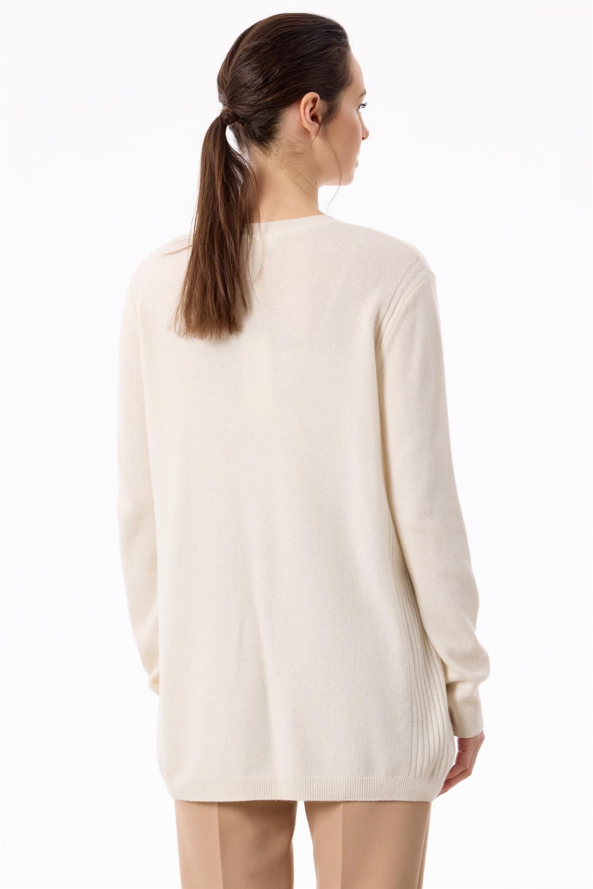 Basic Cashmere Triko Tunik EKRU