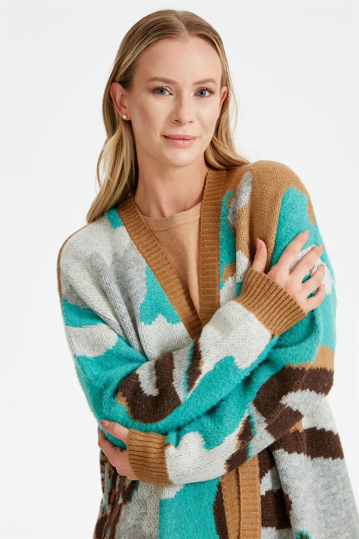 DESEN DETAYLI HIRKA CAMEL
