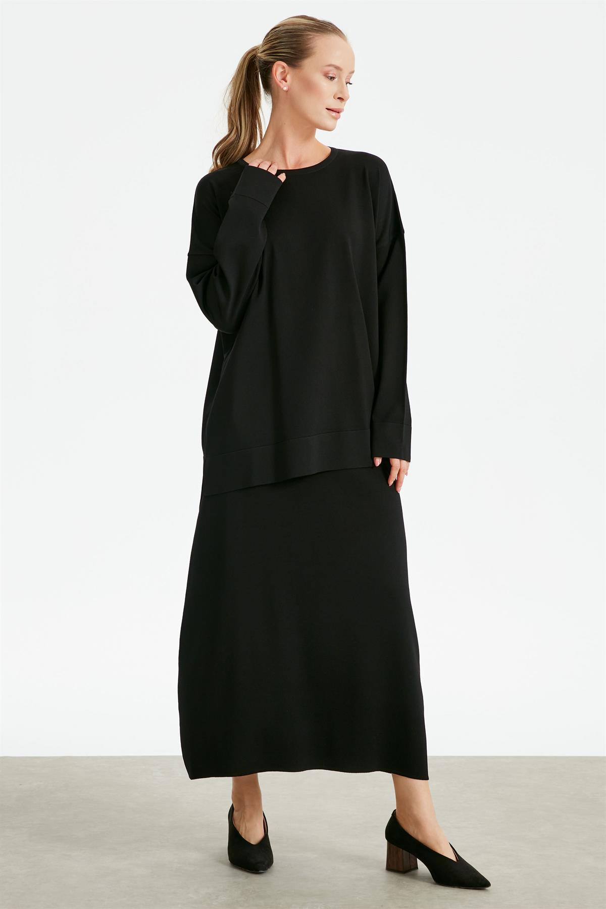 ETEKLİ RAYON TAKIM SİYAH