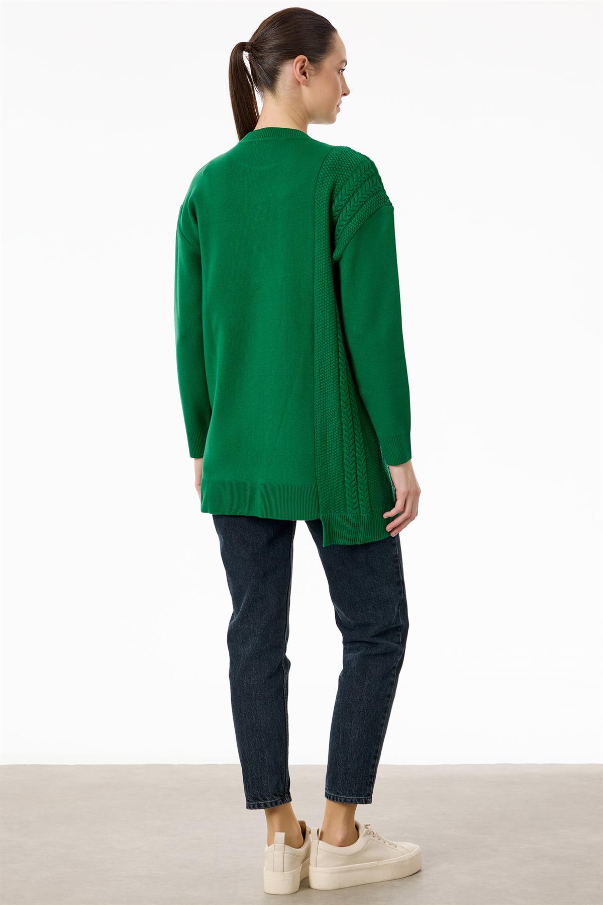 Fermuar Detaylı Triko Tunik BENETTON